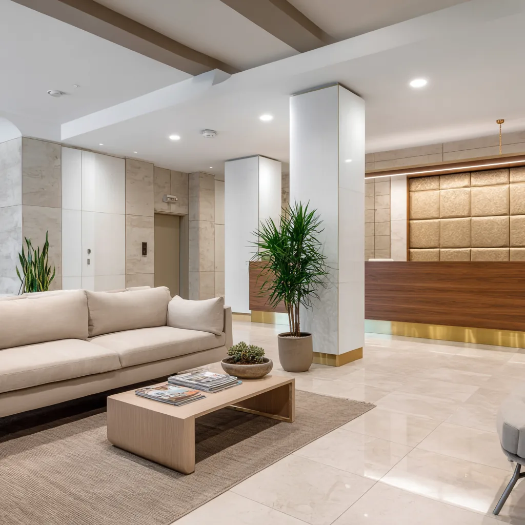 Community gathering space at LTR Rehab in Riverside, California